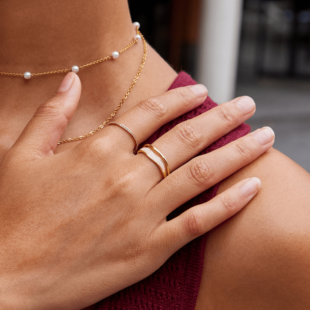 Sahara Gold Ring with Layers