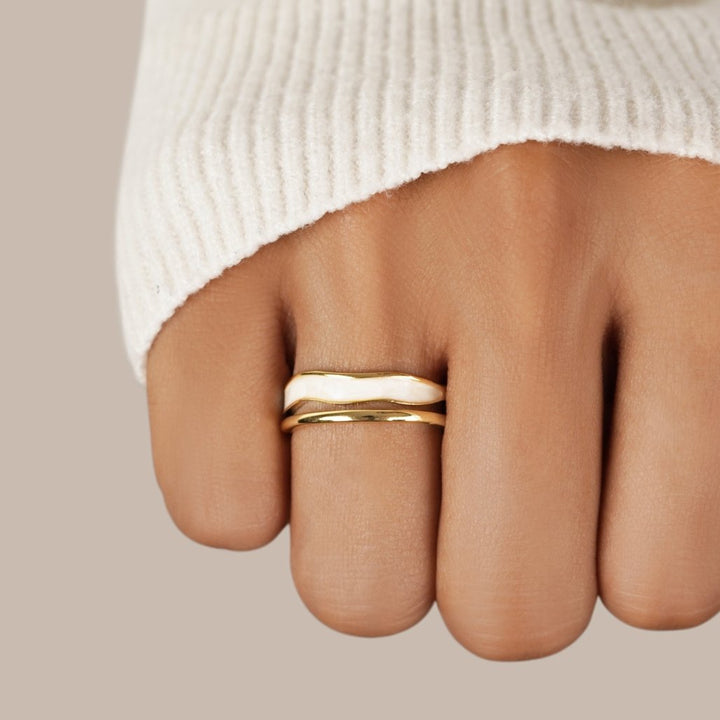 Sahara Gold Ring with Layers