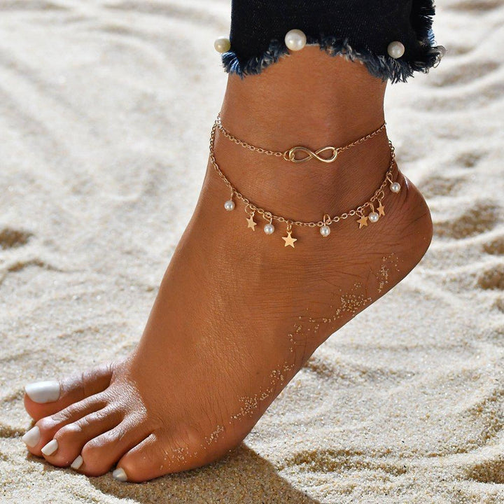 Infinite bracelet + pearls and stars